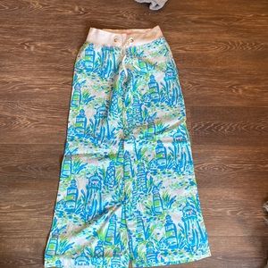 Lilly Pulitzer linen beach pants